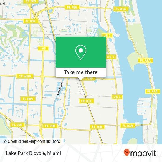 Mapa de Lake Park Bicycle