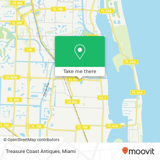 Mapa de Treasure Coast Antiques