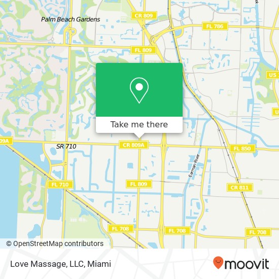 Mapa de Love Massage, LLC