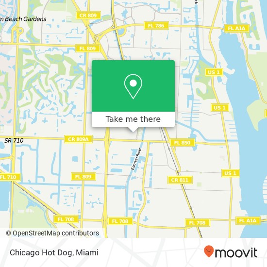 Mapa de Chicago Hot Dog