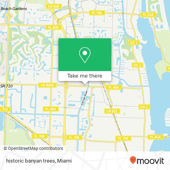 historic banyan trees map