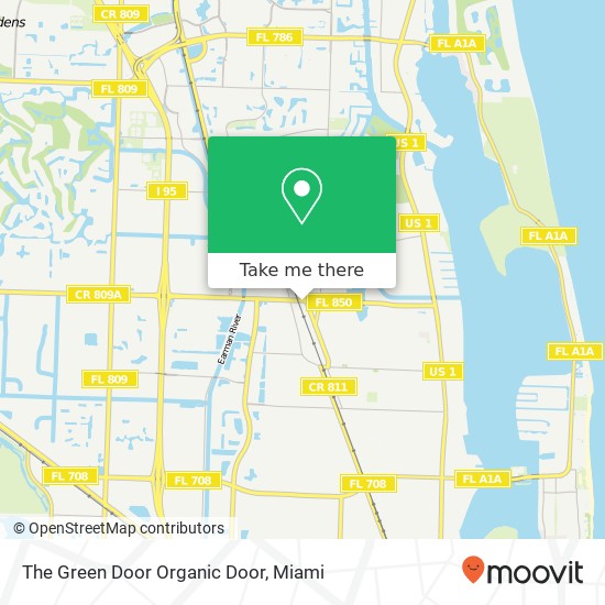 The Green Door Organic Door map