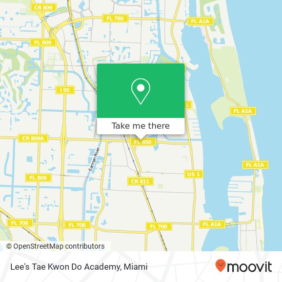 Lee's Tae Kwon Do Academy map