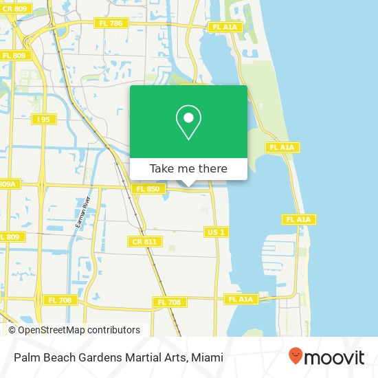 Palm Beach Gardens Martial Arts map