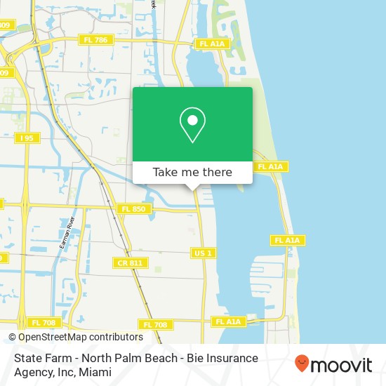 State Farm - North Palm Beach - Bie Insurance Agency, Inc map