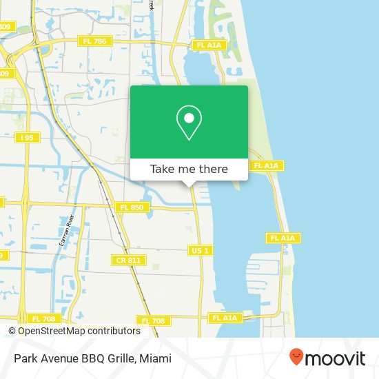 Mapa de Park Avenue BBQ Grille