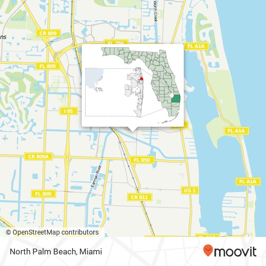 North Palm Beach map