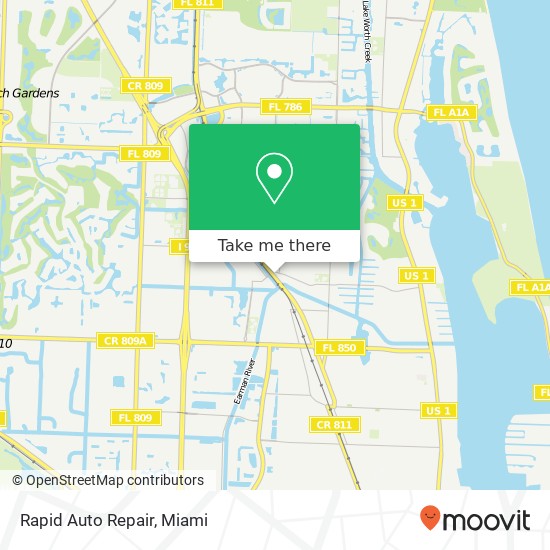 Mapa de Rapid Auto Repair