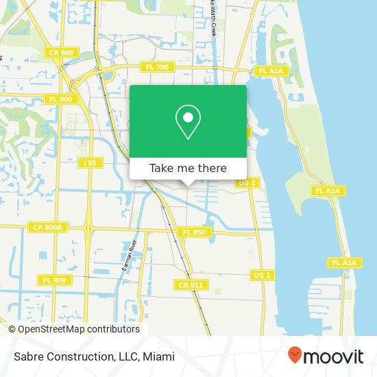 Mapa de Sabre Construction, LLC