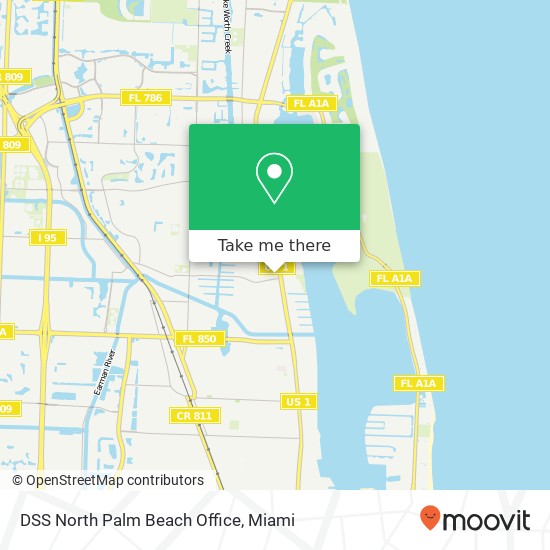 DSS North Palm Beach Office map