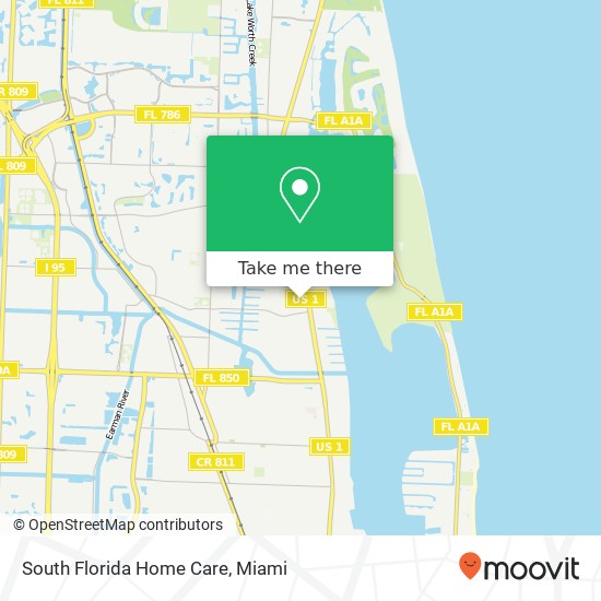 Mapa de South Florida Home Care