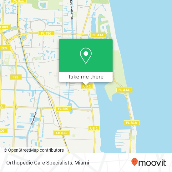 Orthopedic Care Specialists map