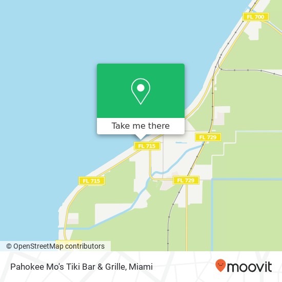 Pahokee Mo's Tiki Bar & Grille map