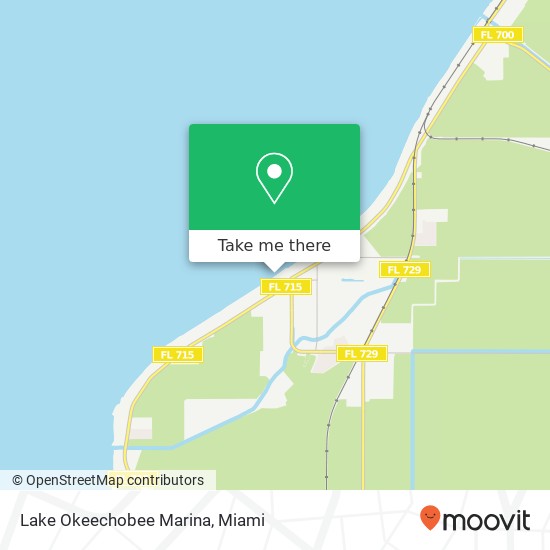 Mapa de Lake Okeechobee Marina