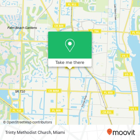 Mapa de Trinty Methodist Church