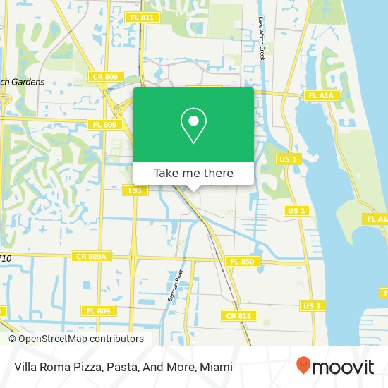 Villa Roma Pizza, Pasta, And More map