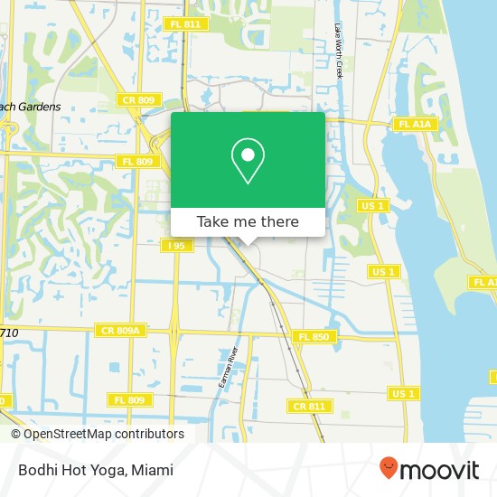 Mapa de Bodhi Hot Yoga