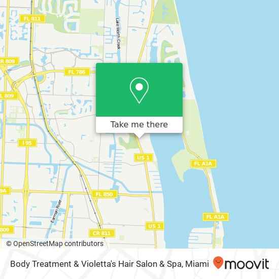 Mapa de Body Treatment & Violetta's Hair Salon & Spa