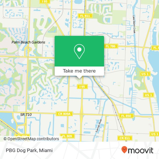 PBG Dog Park map