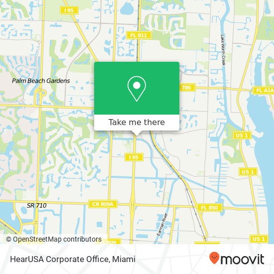 Mapa de HearUSA Corporate Office