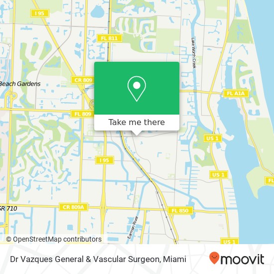 Dr Vazques General & Vascular Surgeon map