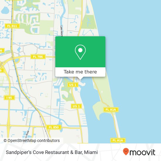 Mapa de Sandpiper's Cove Restaurant & Bar