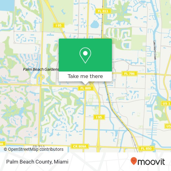 Palm Beach County map