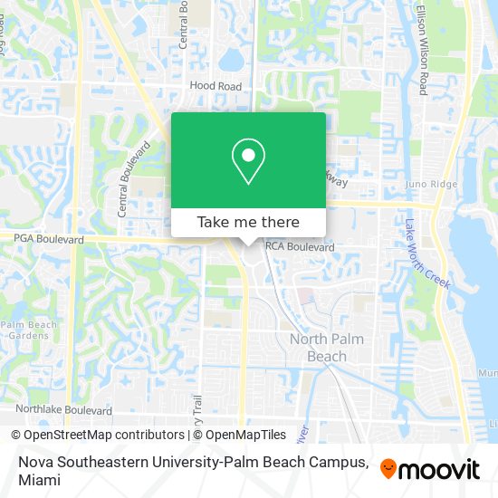 Nova Southeastern University-Palm Beach Campus map