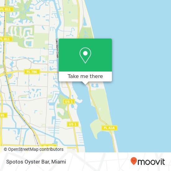 Mapa de Spotos Oyster Bar