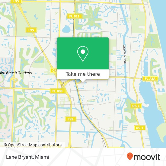 Lane Bryant map