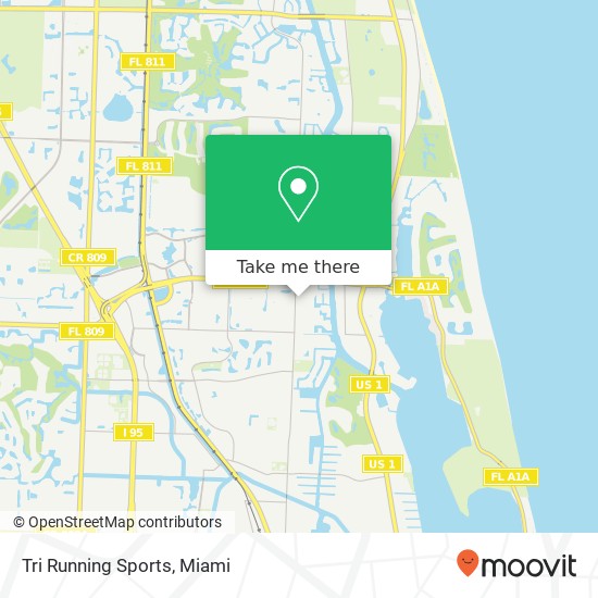 Tri Running Sports map