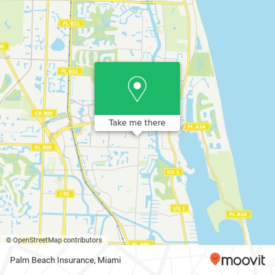 Mapa de Palm Beach Insurance