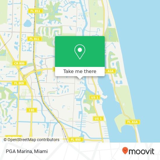 PGA Marina map