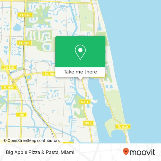 Mapa de Big Apple Pizza & Pasta