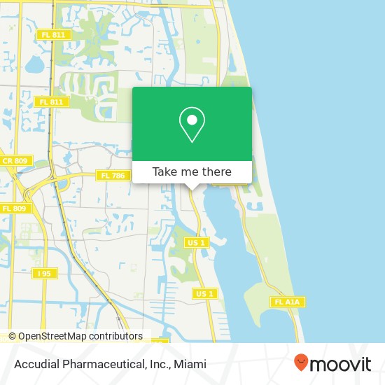 Accudial Pharmaceutical, Inc. map