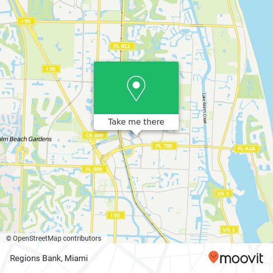 Regions Bank map