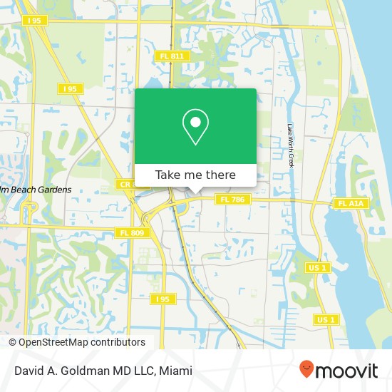 David A. Goldman MD LLC map