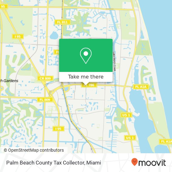 Mapa de Palm Beach County Tax Collector