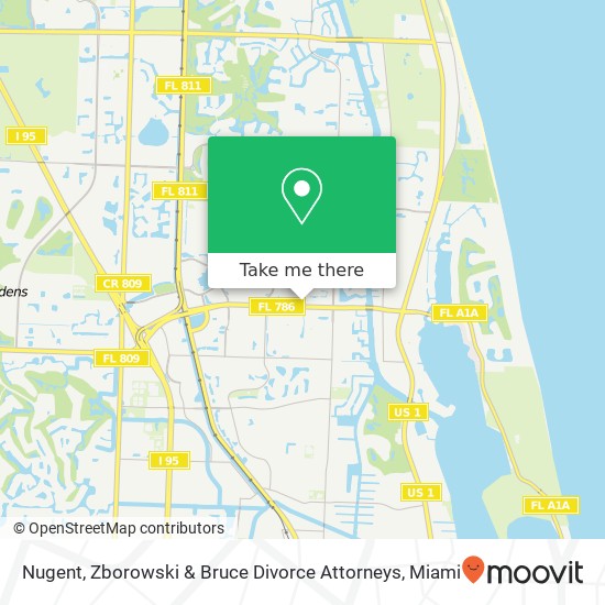 Mapa de Nugent, Zborowski & Bruce Divorce Attorneys