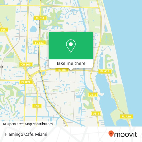 Flamingo Cafe map