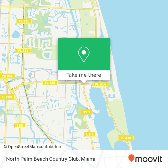 North Palm Beach Country Club map