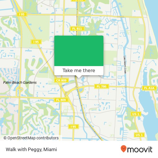 Walk with Peggy map