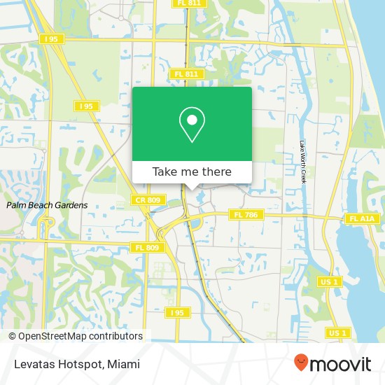 Mapa de Levatas Hotspot