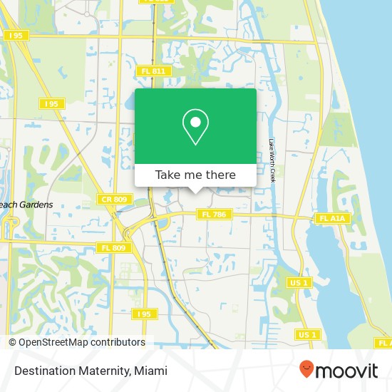 Destination Maternity map