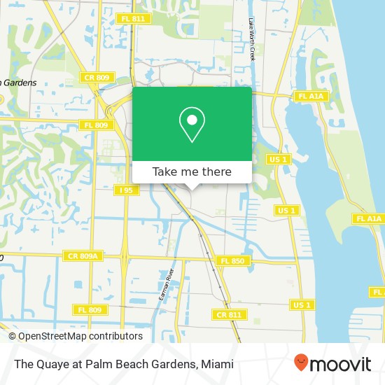 Mapa de The Quaye at Palm Beach Gardens