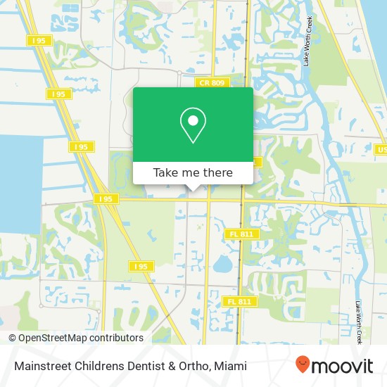 Mainstreet Childrens Dentist & Ortho map