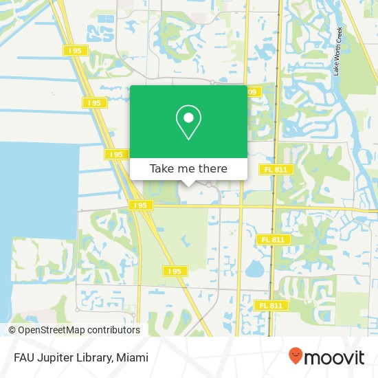 FAU Jupiter Library map