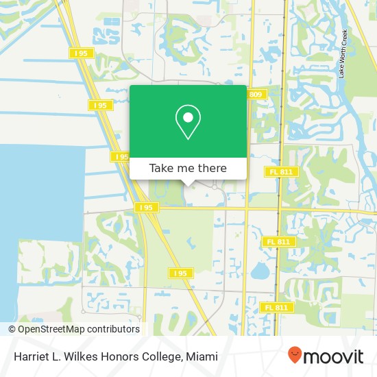 Harriet L. Wilkes Honors College map