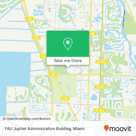Mapa de FAU Jupiter Administration Building