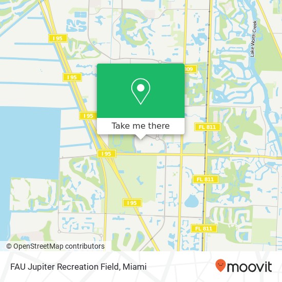 Mapa de FAU Jupiter Recreation Field